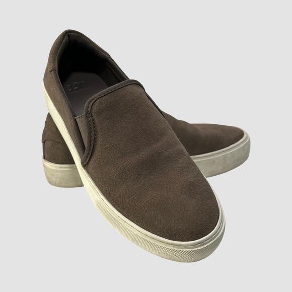 UGG Brown Suede Slip-On Sneakers Women's Size 8 (EU 39) Casual Comfort Shoes - Picture 1 of 11